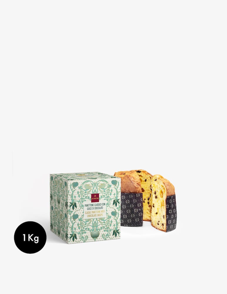 rinascente Domori Panettone Gocce di Cioccolato e Arancia 1kg