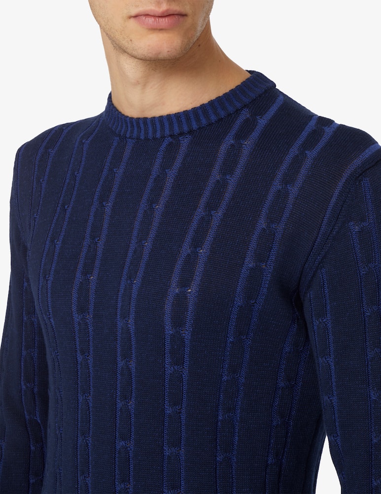 Misaky Maglia girocollo treccia vanise - immagine 4 Misaky Maglia girocollo treccia vanise - immagine 4
