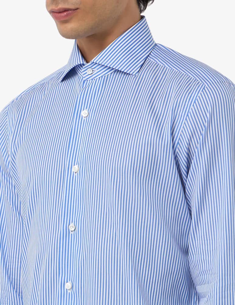 Barba Napoli Striped twill shirt - picture 4 Barba Napoli Striped twill shirt - picture 4