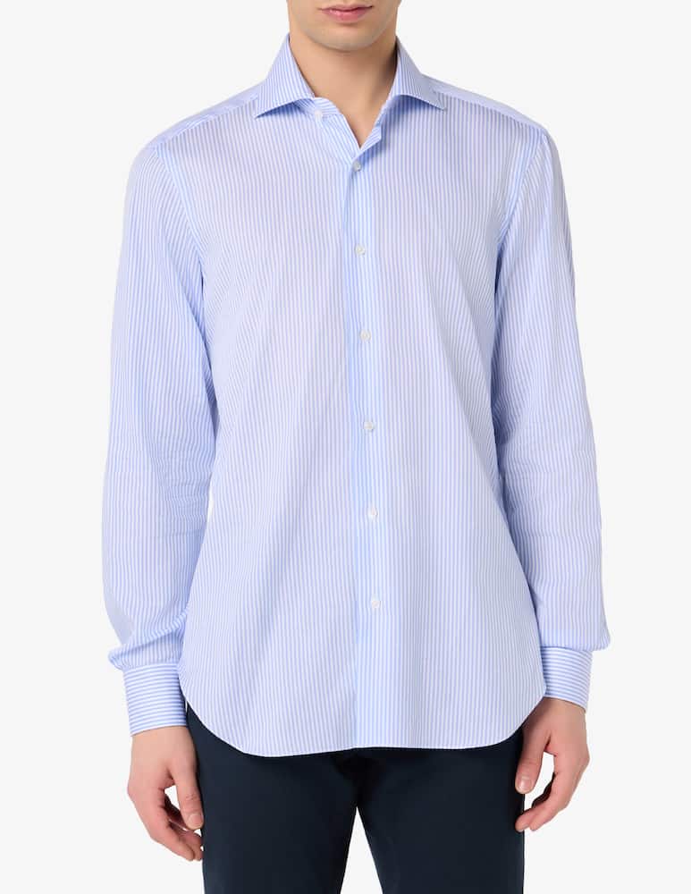 rinascente Barba Napoli Twill stripe shirt