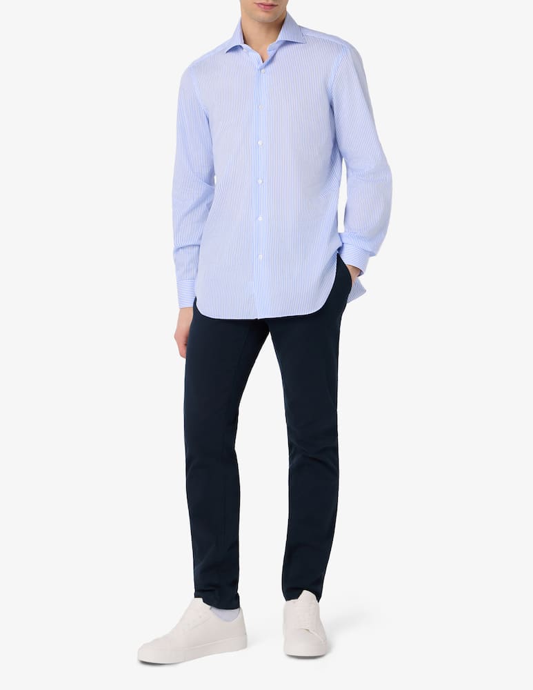 rinascente Barba Napoli Twill stripe shirt