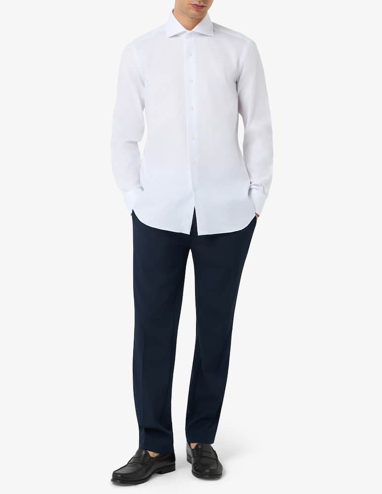 rinascente Barba Napoli Pinpoint long-sleeve shirt