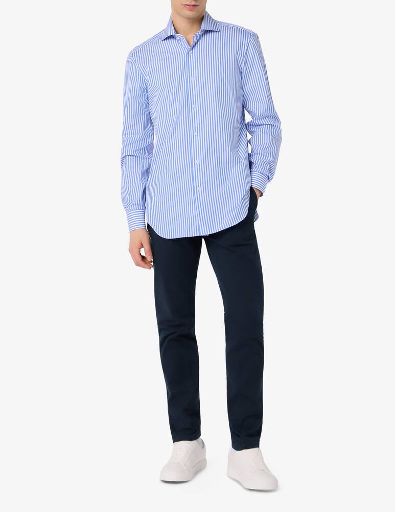 rinascente Barba Napoli Striped poplin shirt