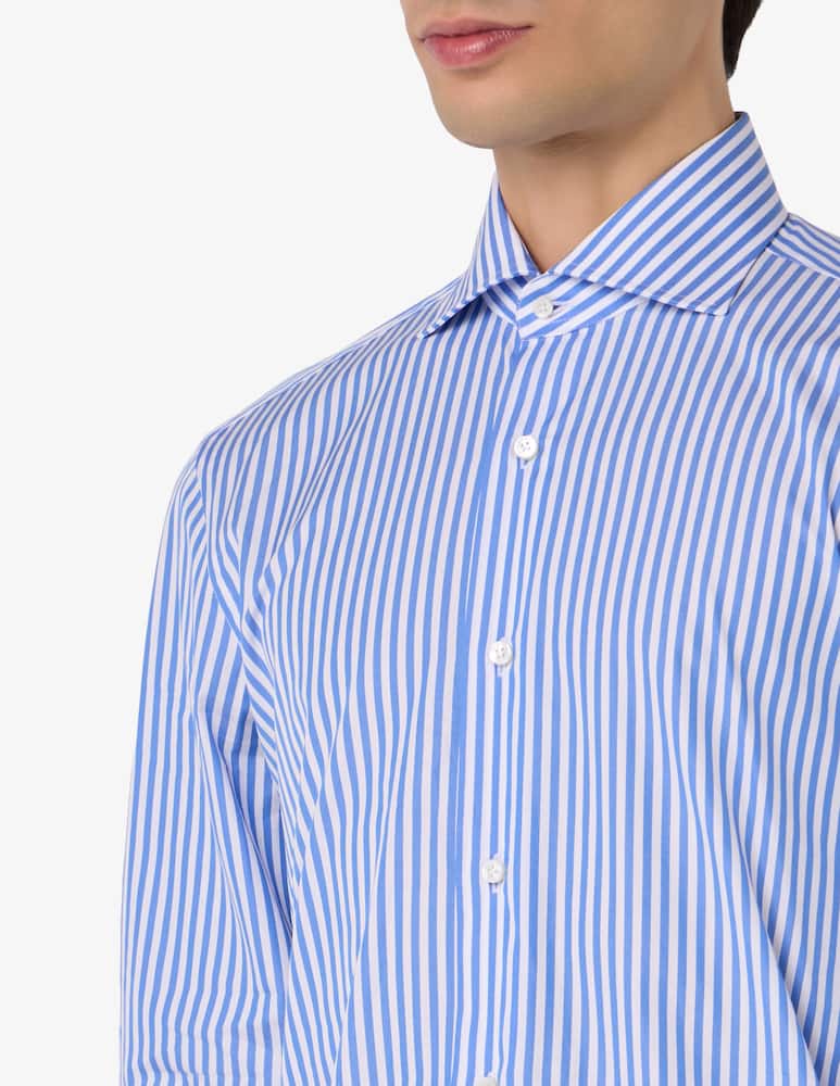 rinascente Barba Napoli Striped poplin shirt