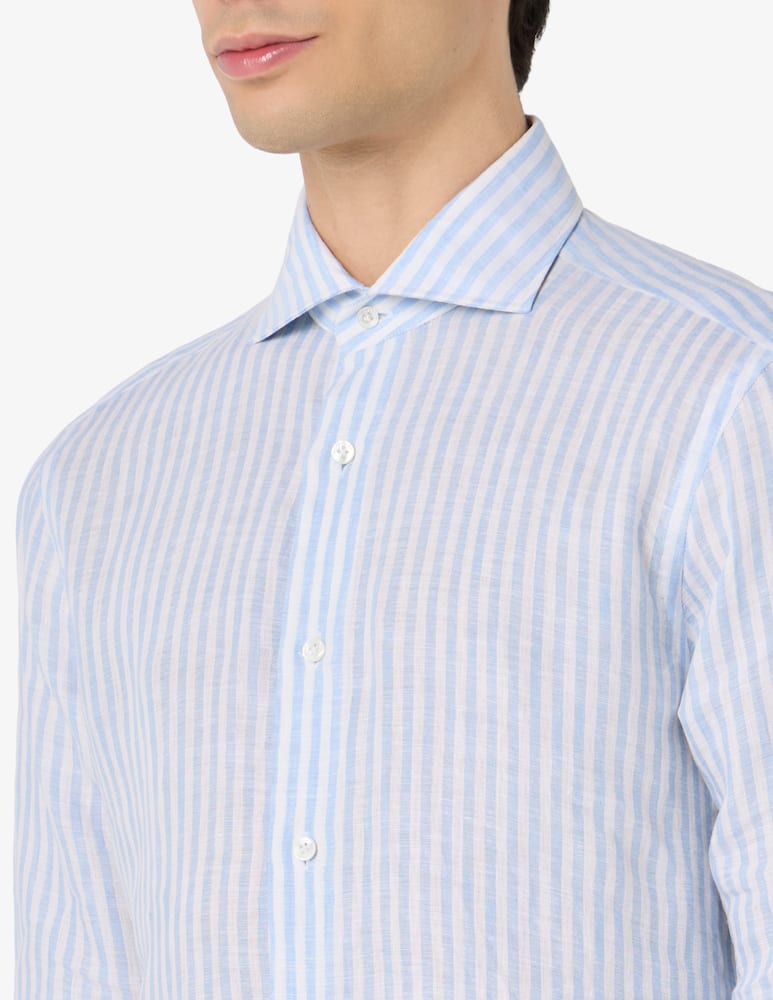 rinascente Barba Napoli Striped linen shirt