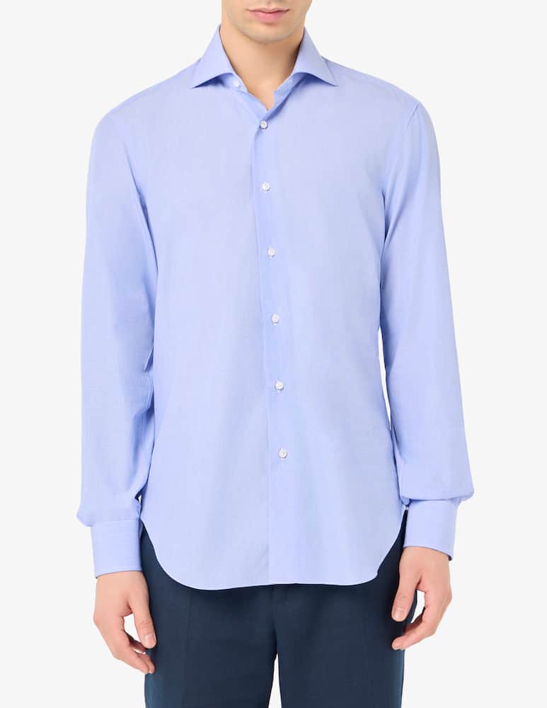 Barba Napoli Fil-a-fil long sleeve shirt - picture 1