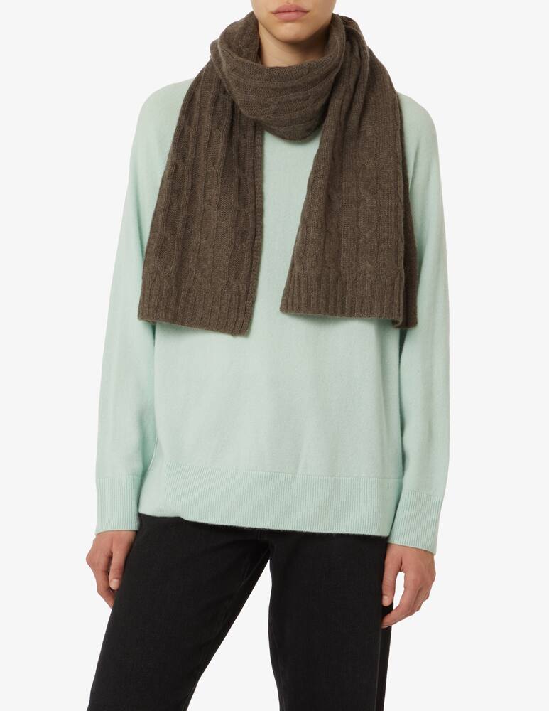rinascente Pure Cashmere Sciarpa treccia - Marrone