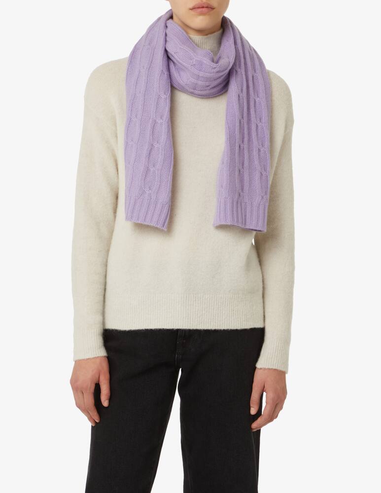 rinascente Pure Cashmere Sciarpa treccia - Viola