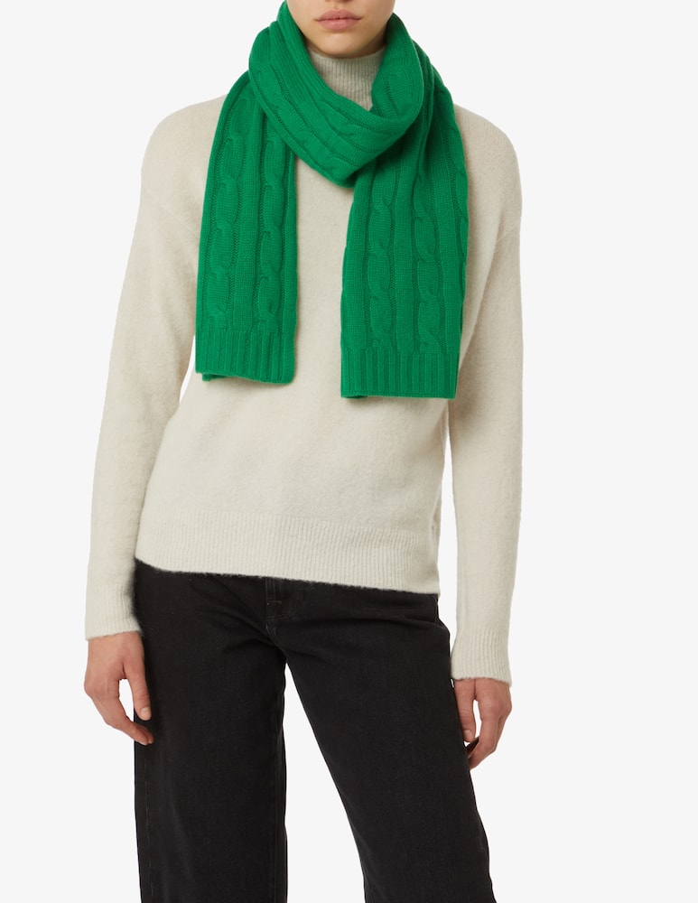 rinascente Pure Cashmere Sciarpa treccia - Verde