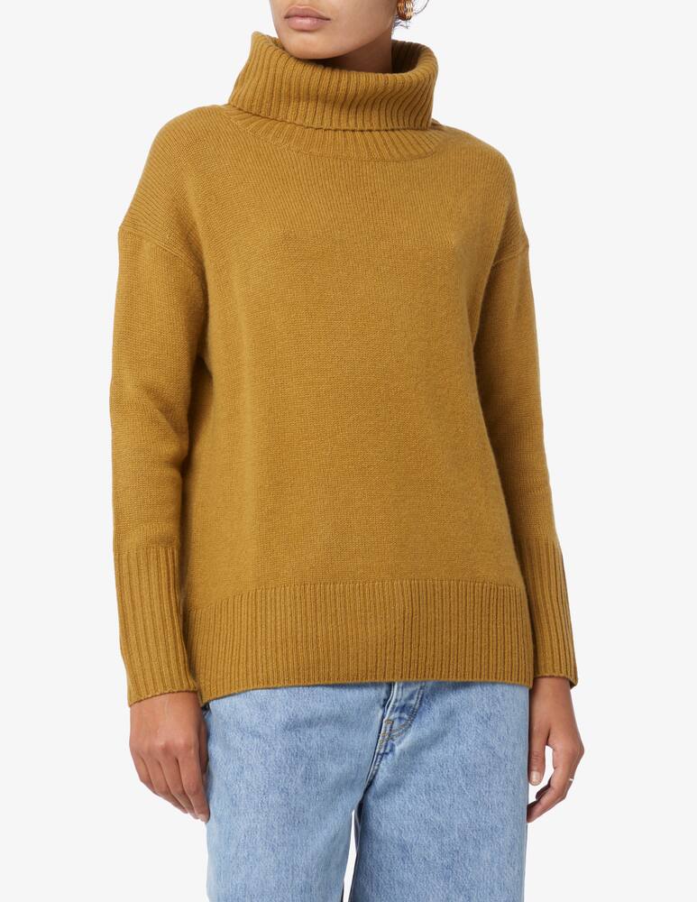 Pure Cashmere Wide neck ribbed sweater - Yellow - picture 1 Pure Cashmere Wide neck ribbed sweater - Yellow - picture 1
