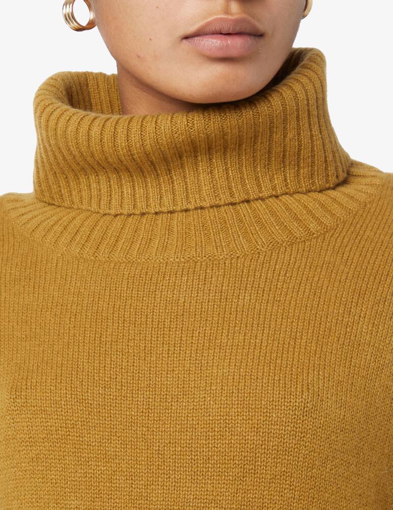 Pure Cashmere Wide neck ribbed sweater - Yellow - picture 3 Pure Cashmere Wide neck ribbed sweater - Yellow - picture 3