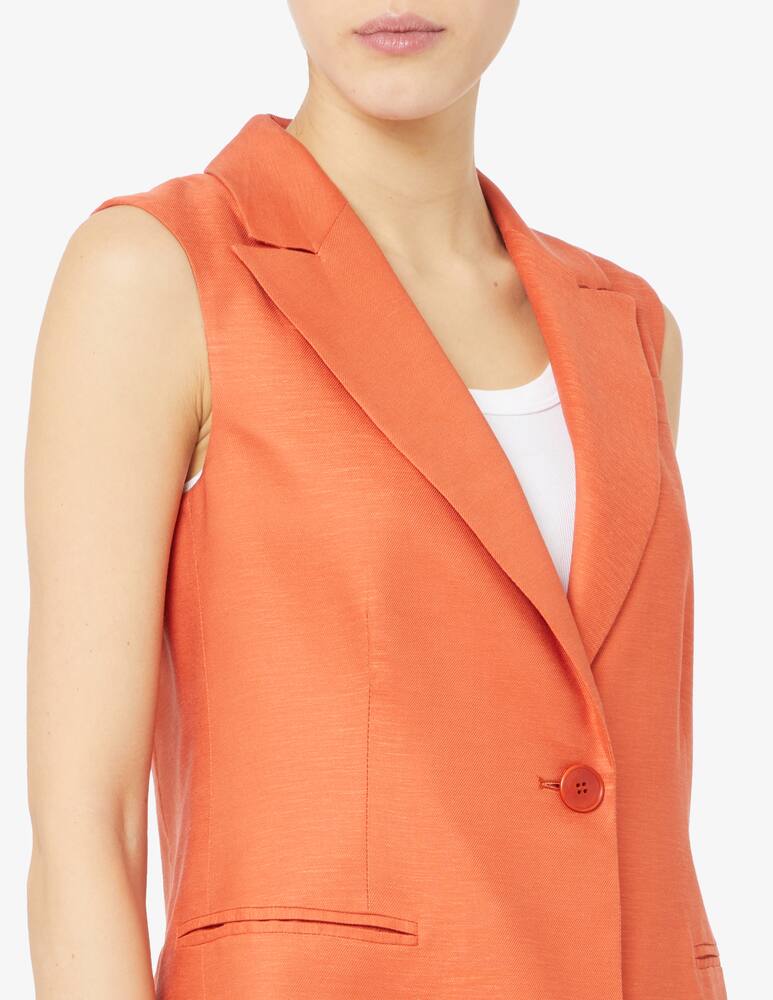 24.7 Studio Gilet in misto lino - immagine 4 24.7 Studio Gilet in misto lino - immagine 4