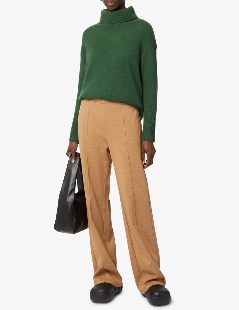 rinascente Pure Cashmere Wide neck ribbed sweater - Green