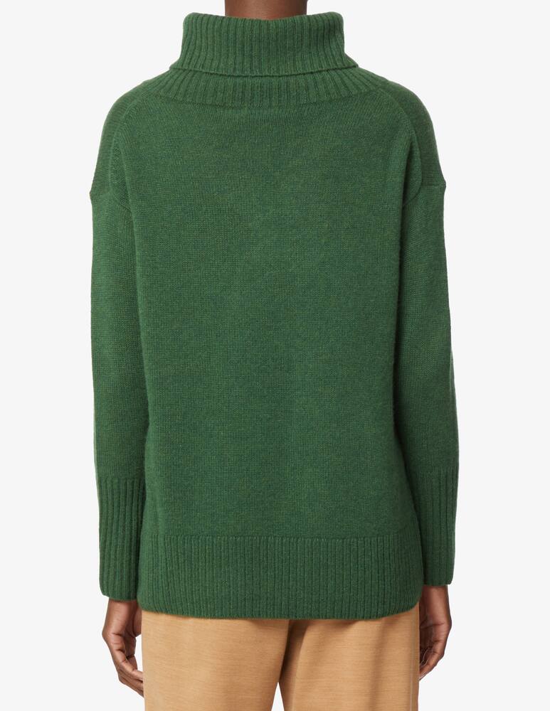rinascente Pure Cashmere Wide neck ribbed sweater - Green