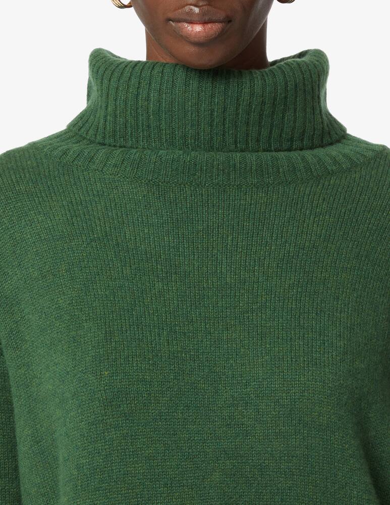 rinascente Pure Cashmere Wide neck ribbed sweater - Green