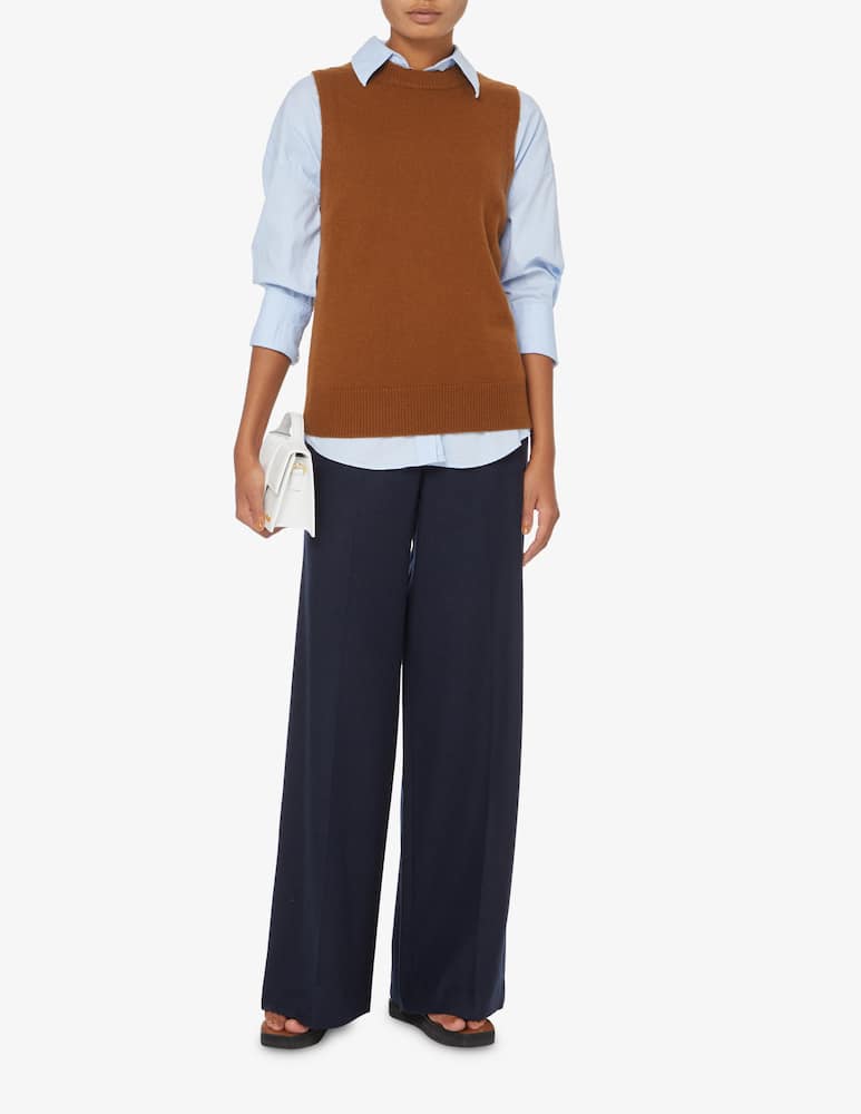 rinascente Pure Cashmere Gilet  senza manica - Marrone