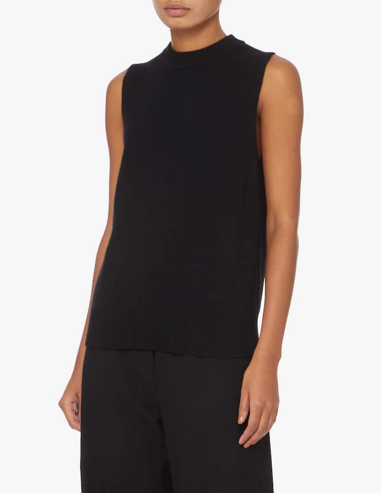 Pure Cashmere Gilet senza manica - Nero - immagine 1 Pure Cashmere Gilet senza manica - Nero - immagine 1