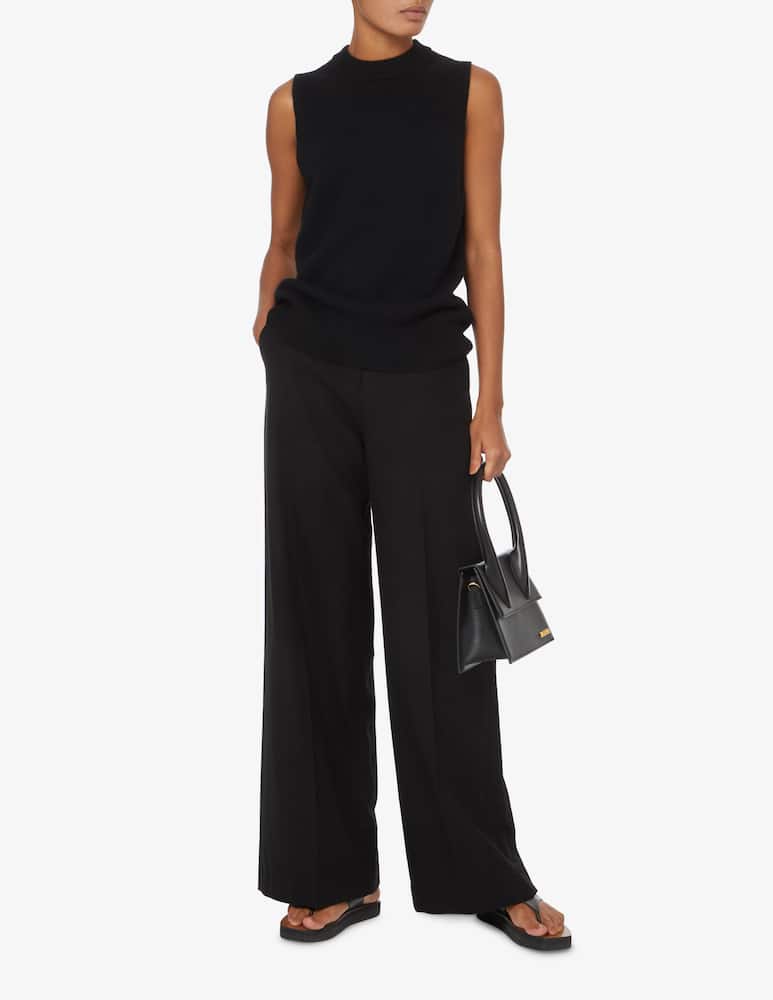 rinascente Pure Cashmere Sleeveless vest - Black