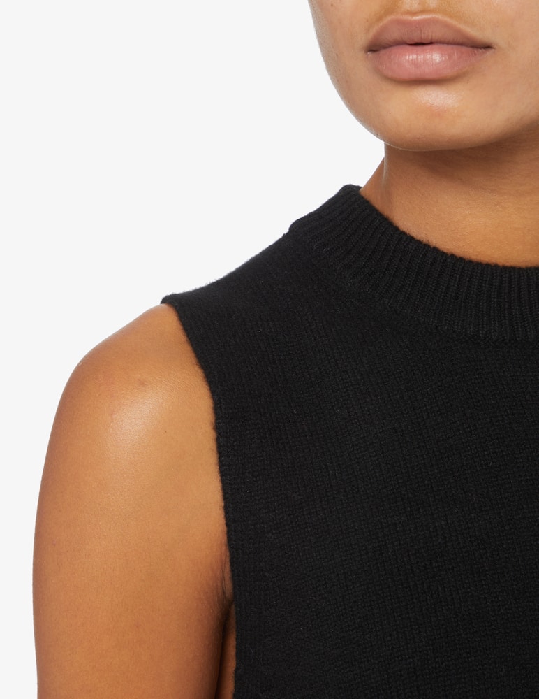 Pure Cashmere Gilet senza manica - Nero - immagine 4 Pure Cashmere Gilet senza manica - Nero - immagine 4
