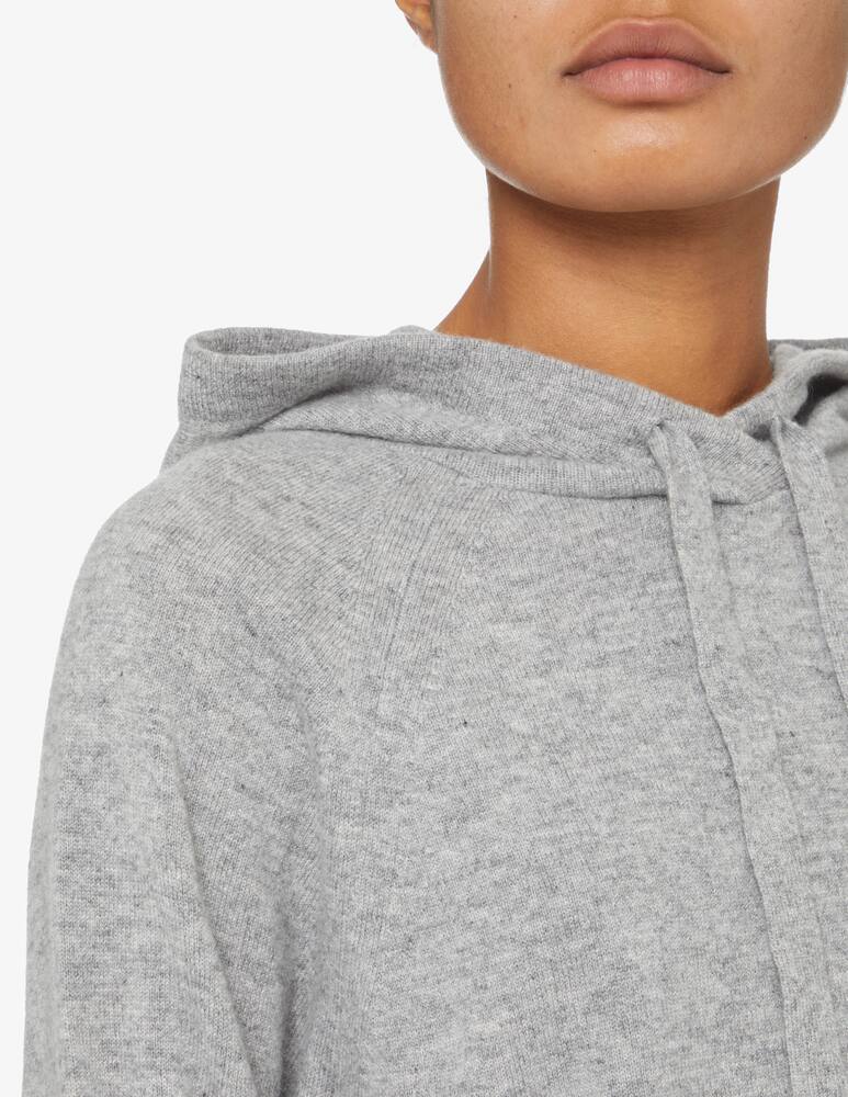 rinascente Pure Cashmere Maglione a manica lunga con cappuccio - Grigio