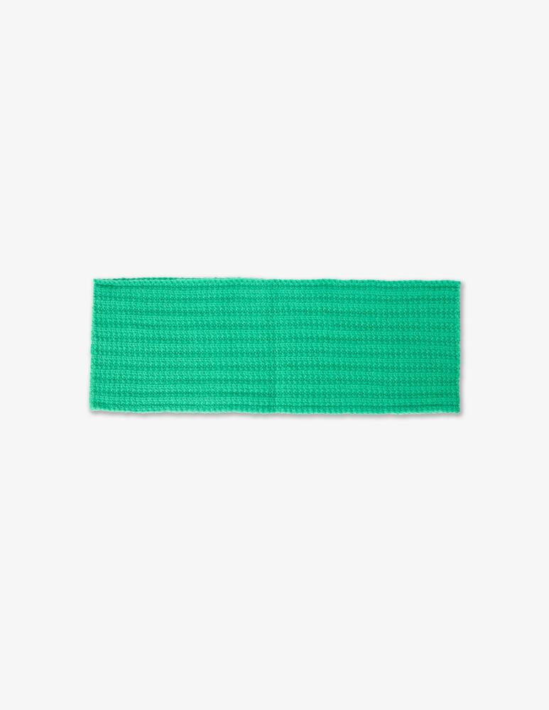 Pure Cashmere Braided neck warmer - Green - picture 1 Pure Cashmere Braided neck warmer - Green - picture 1