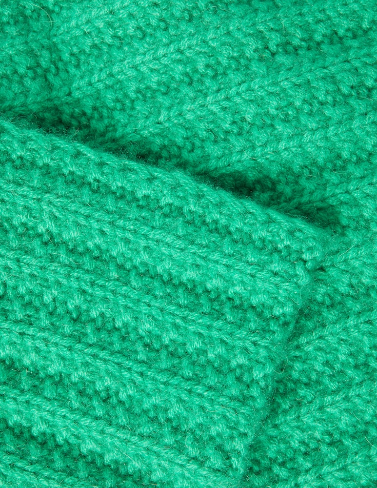 rinascente Pure Cashmere Braided neck warmer - Green