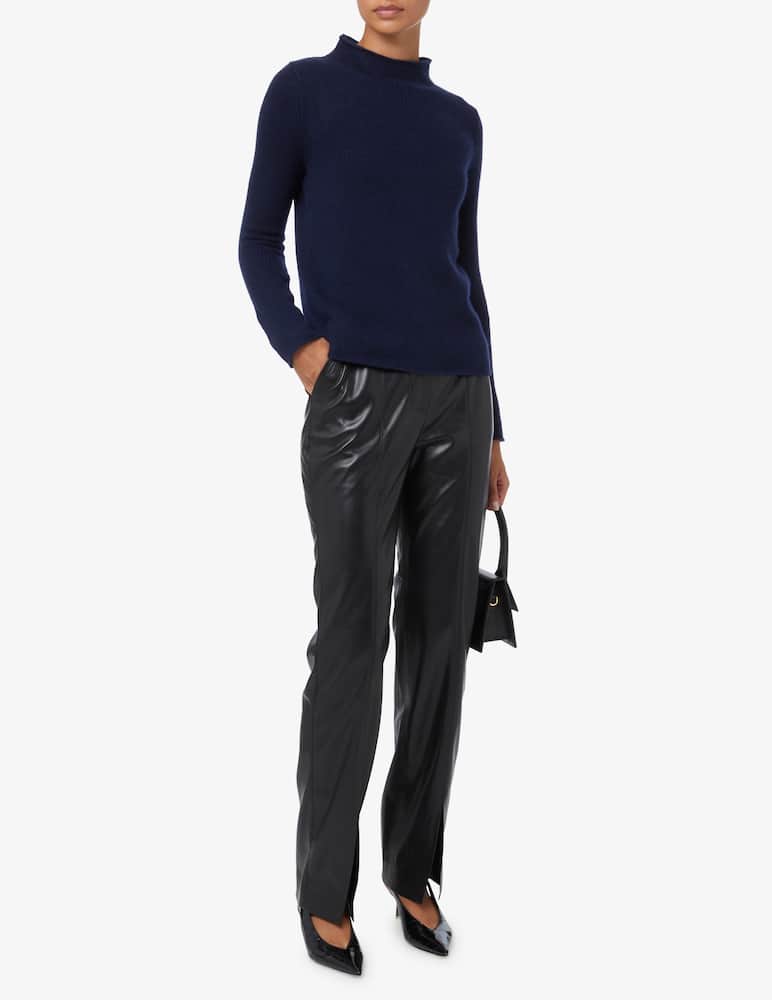 Pure Cashmere Maglione a manica lunga collo cratere - Blu - immagine 2 Pure Cashmere Maglione a manica lunga collo cratere - Blu - immagine 2