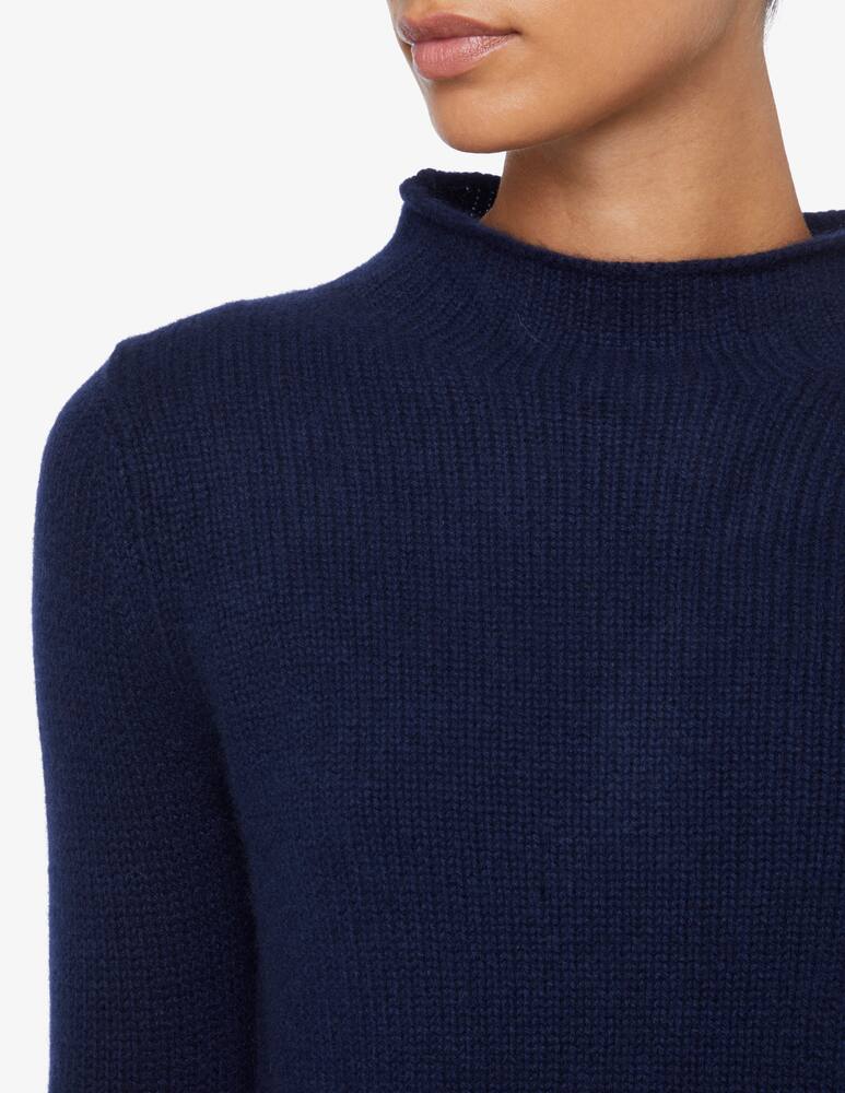 Pure Cashmere Maglione a manica lunga collo cratere - Blu - immagine 4 Pure Cashmere Maglione a manica lunga collo cratere - Blu - immagine 4