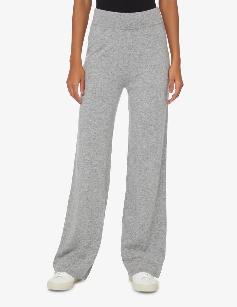 Pure Cashmere Flare trousers - Grey - picture 2 Pure Cashmere Flare trousers - Grey - picture 2
