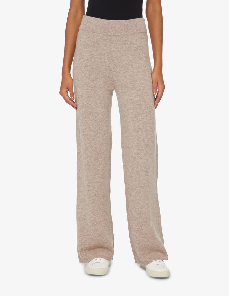 rinascente Pure Cashmere Pantalone a palazzo elastico  - Beige