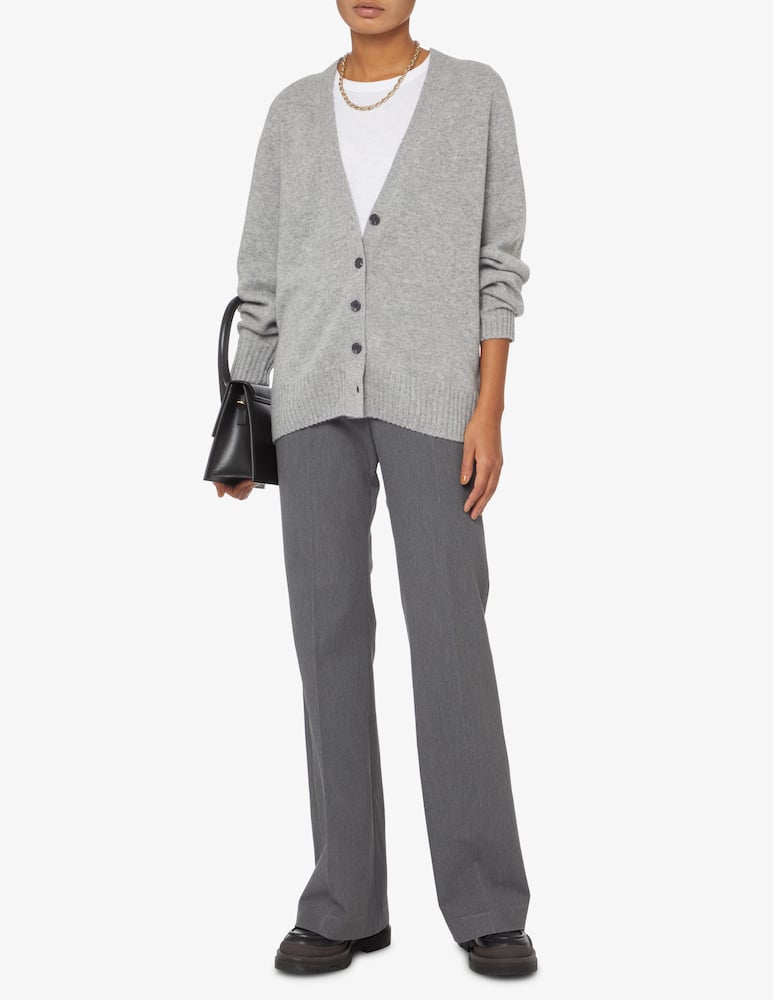 rinascente Pure Cashmere Cardigan lungo scollo v - Grigio