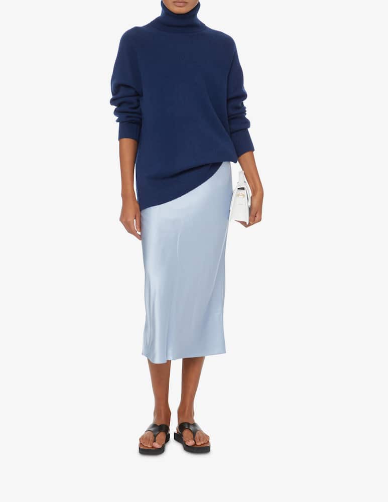 rinascente Pure Cashmere Maxi pullover turtleneck - Blue