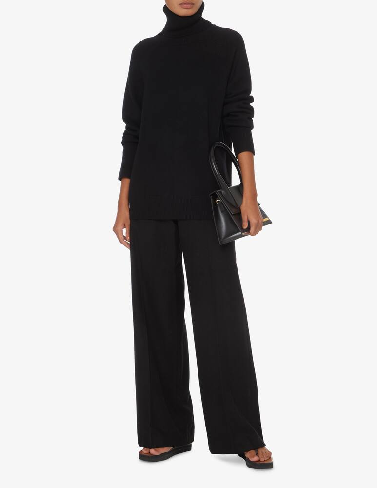 rinascente Pure Cashmere Maxi pullover turtleneck - Black