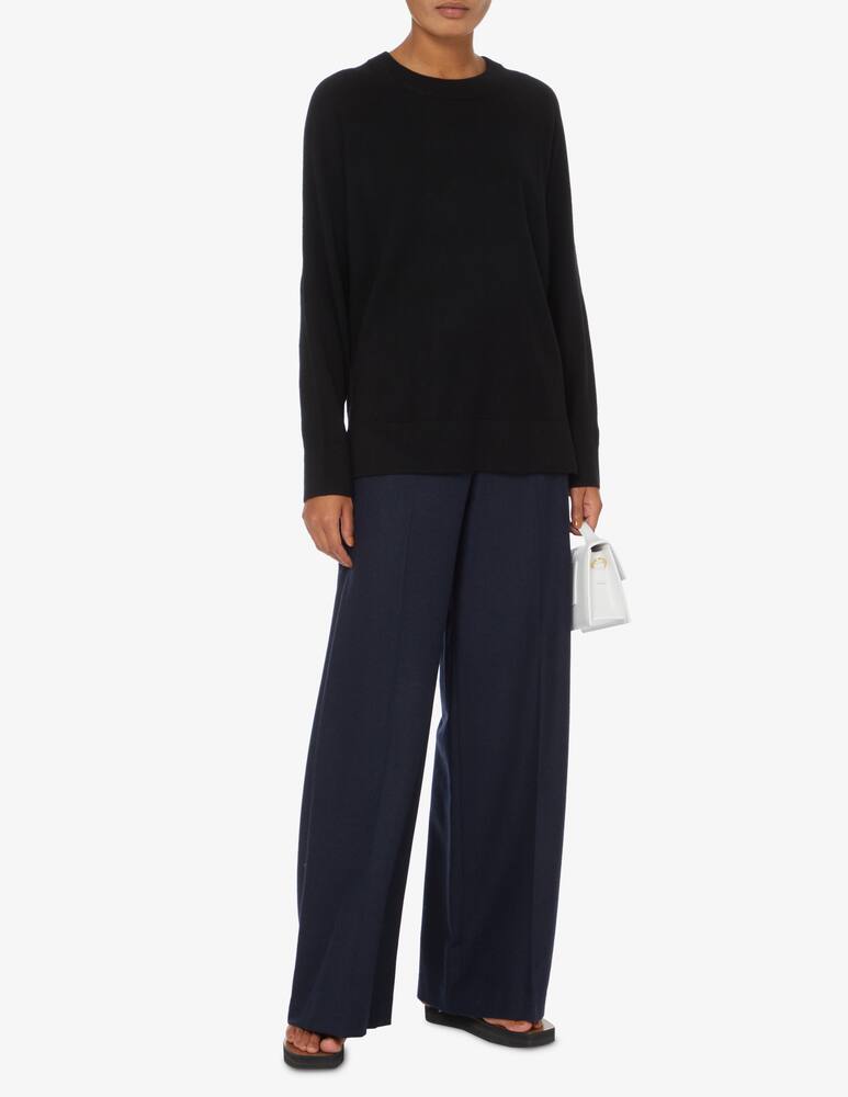 rinascente Pure Cashmere Lupettino over a manica lunga - Nero