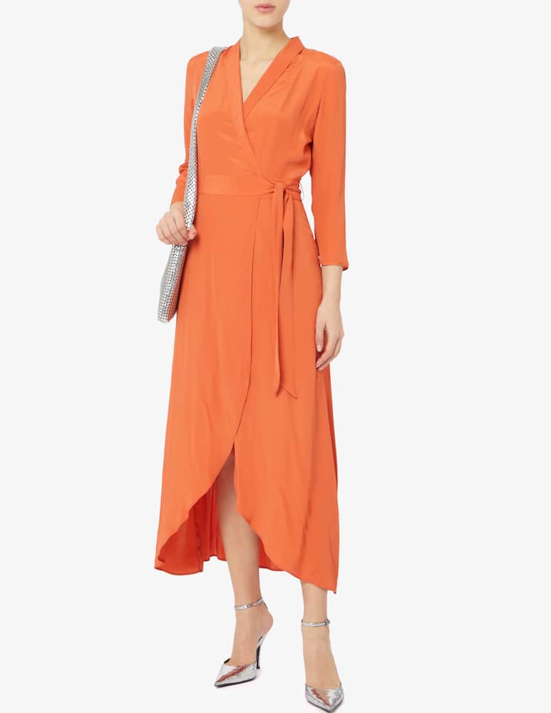 rinascente 24.7 Studio Abito lungo sottoveste in misto seta