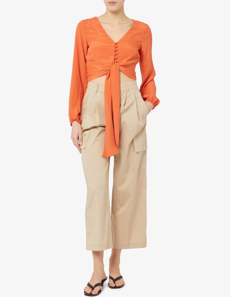 rinascente 24.7 Studio Top in misto seta