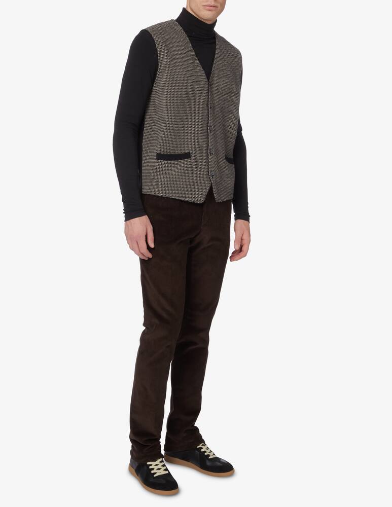 Misaky Micro jacquard waistcoat - Grey - picture 2 Misaky Micro jacquard waistcoat - Grey - picture 2