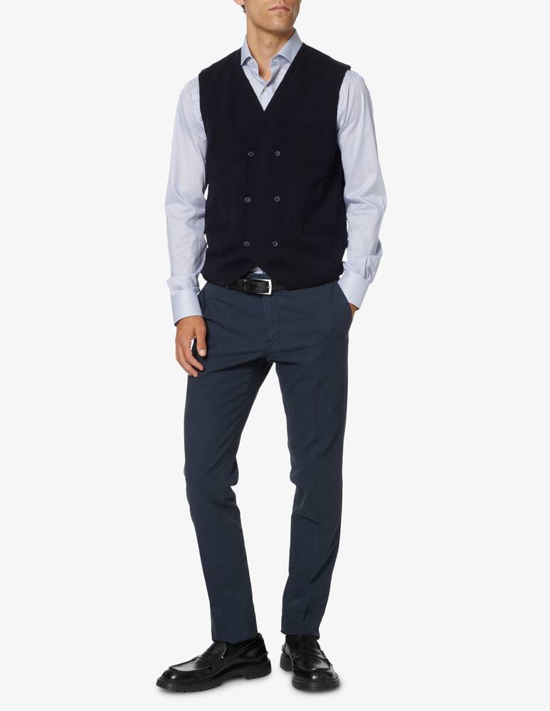 rinascente Misaky Double breast knit vest - Blue