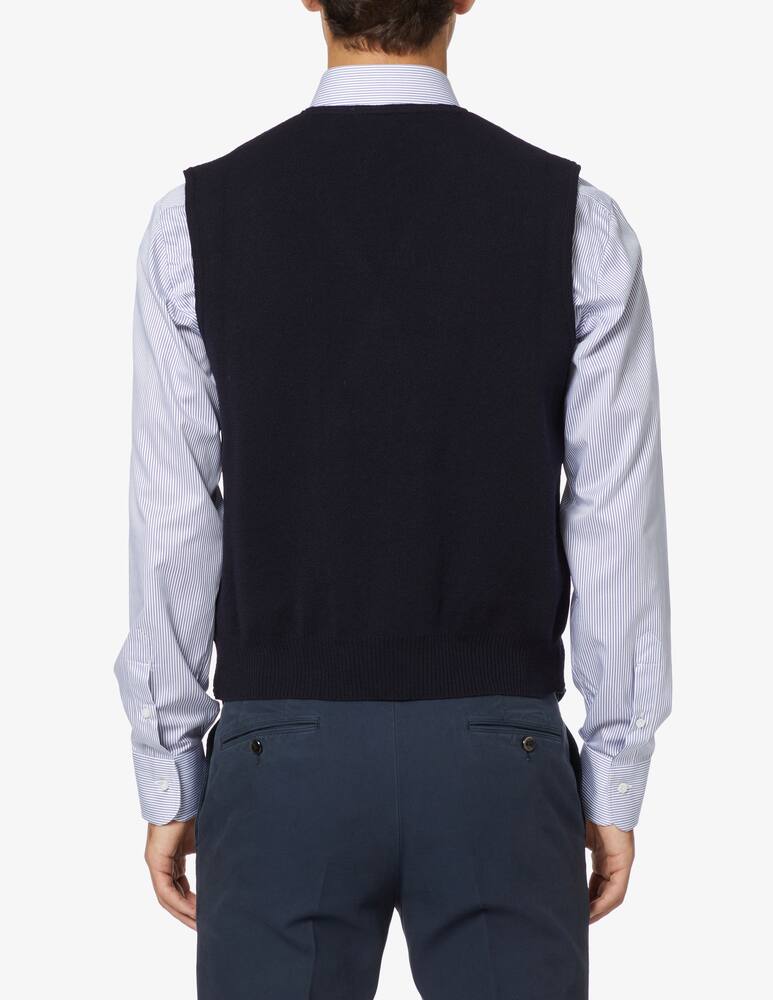 rinascente Misaky Double breast knit vest - Blue