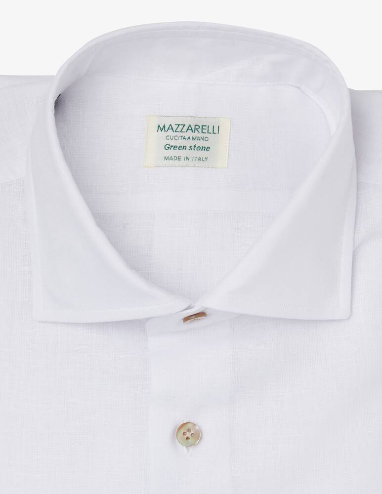 Mazzarelli Linen and cotton regular fit shirt - picture 2 Mazzarelli Linen and cotton regular fit shirt - picture 2