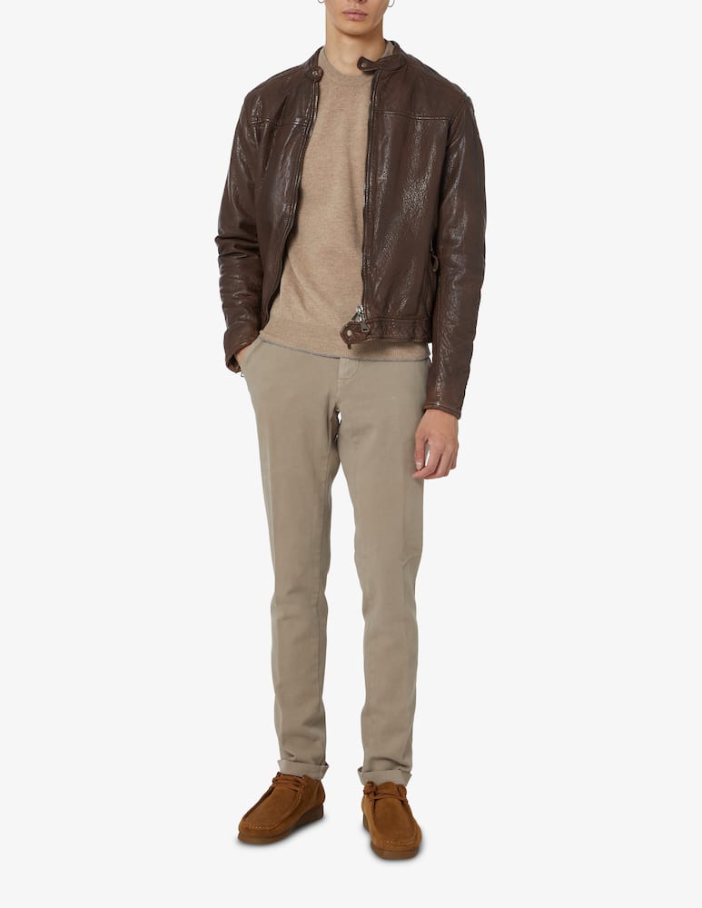 rinascente Misaky Giubbino in pelle - Marrone