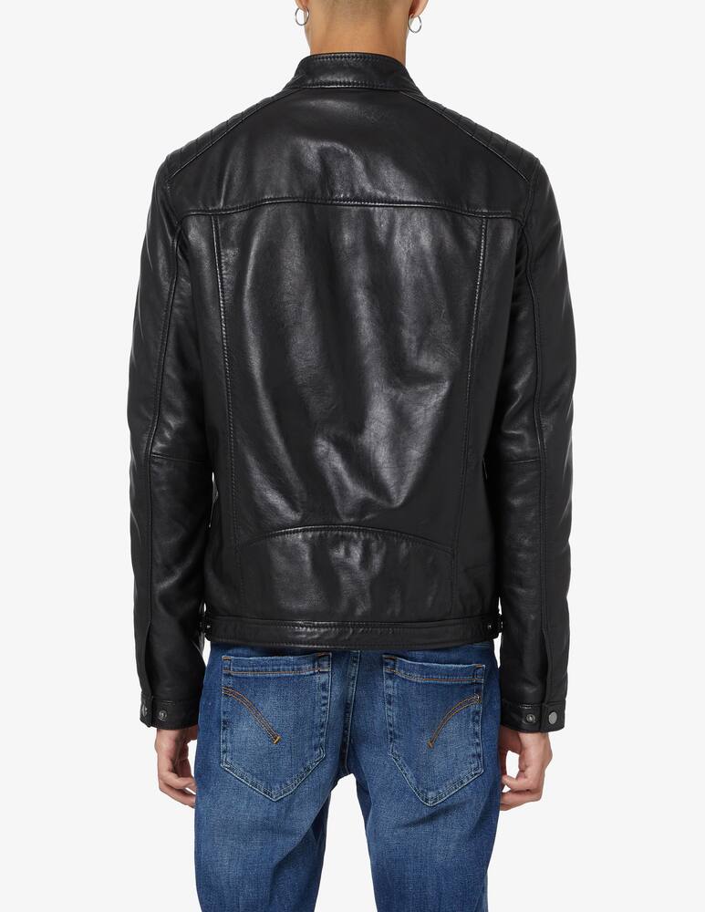 Misaky Leather biker jacket - Black - picture 3 Misaky Leather biker jacket - Black - picture 3