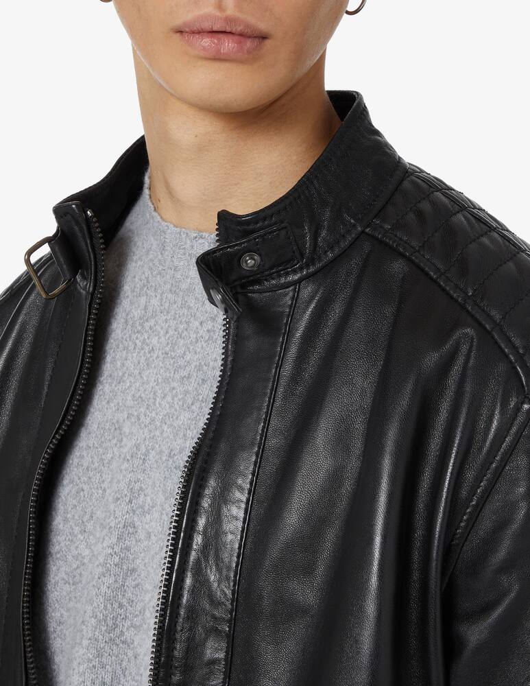 rinascente Misaky Giacca biker in pelle - Nero