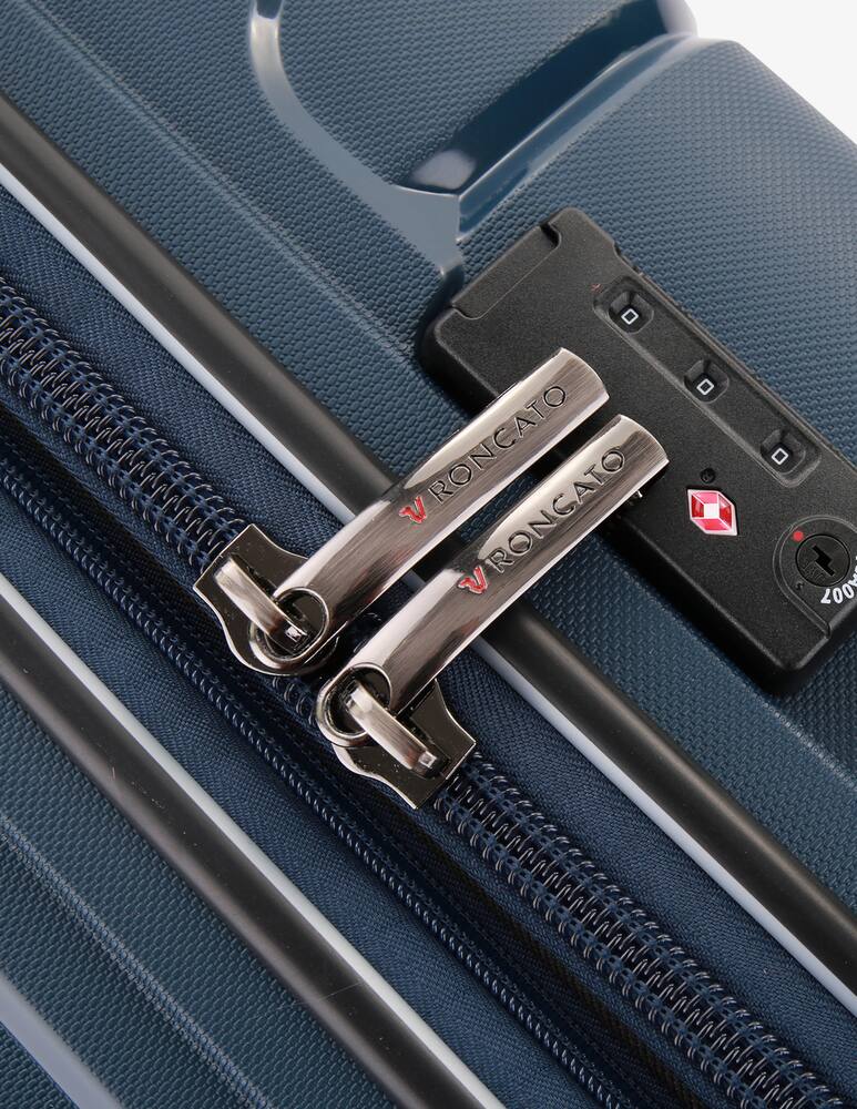 rinascente Roncato Flight Dlx Trolley Bagaglio A Mano 55X40X20/23 Cm Esp - Blu