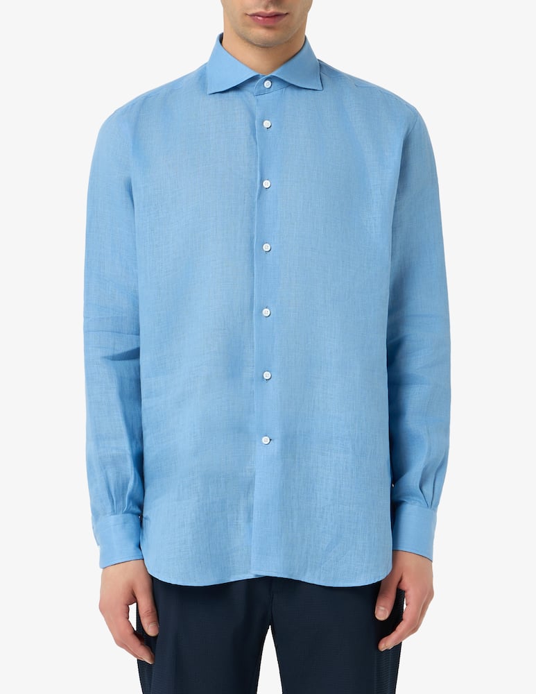 rinascente Delsiena Camicia in puro lino regular fit