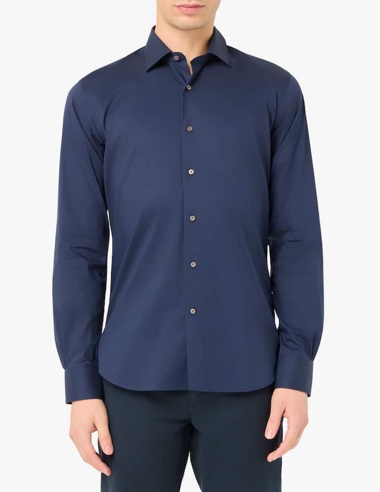 Delsiena Camicia in popeline stretch modern fit - immagine 1 Delsiena Camicia in popeline stretch modern fit - immagine 1