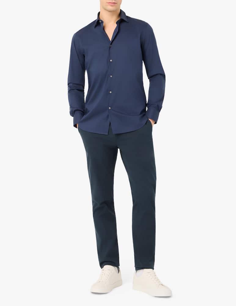 Delsiena Camicia in popeline stretch modern fit - immagine 2 Delsiena Camicia in popeline stretch modern fit - immagine 2