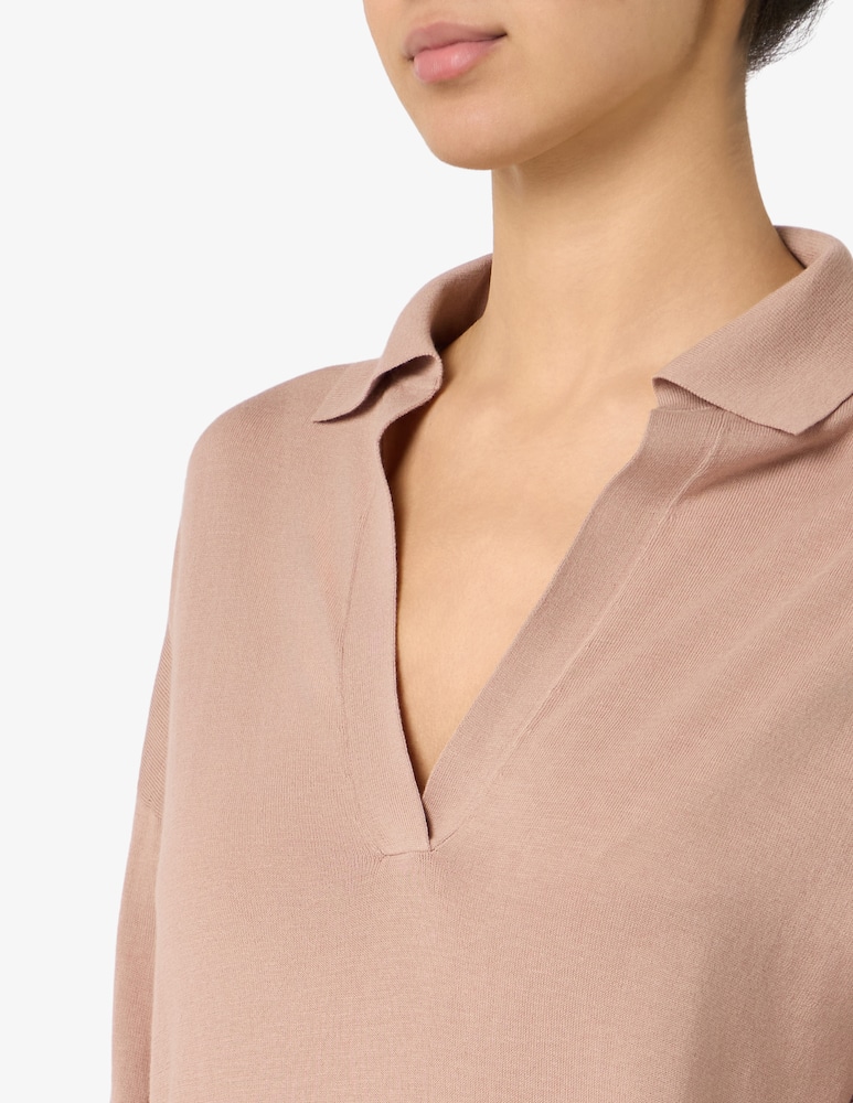 rinascente 24.7 Studio Polo knit cotton-silk