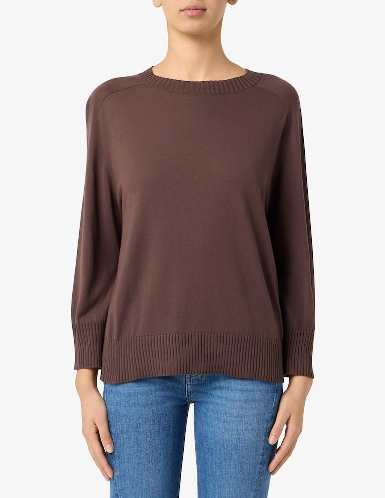 24.7 Studio Maglione in cotone misto a coste - immagine 1 24.7 Studio Maglione in cotone misto a coste - immagine 1