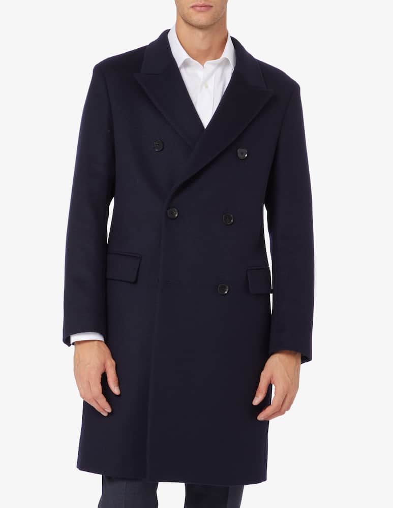 Sartoria Italiana Double breasted coat - Blue - picture 1 Sartoria Italiana Double breasted coat - Blue - picture 1